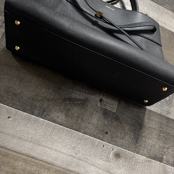 Veronica Beard Large Dash Tote Bag Black Pebble Leather with Dust Cover NEW - Picture 6 of 9